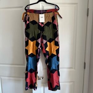 Bode Rainbow Star Quilted Pants